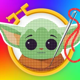 أيقونة Cross Stitch: التطبيق عبر غرزة
